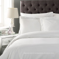 Ensembles de couverture de 4 pièces en coton blanc polyester Queen Size Hotel Doona